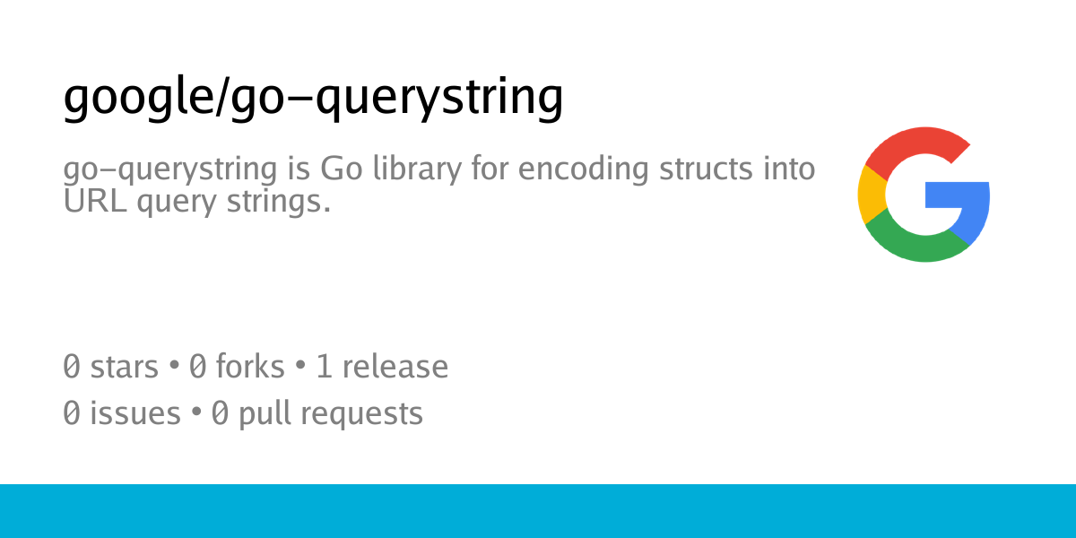google/go-querystring: go-querystring is Go library for encoding ...