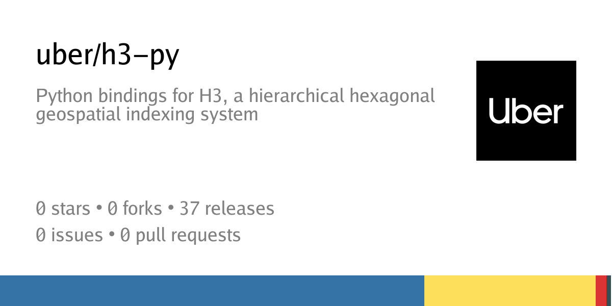 uber/h3-py: Python bindings for H3, a hierarchical hexagonal geospatial ...